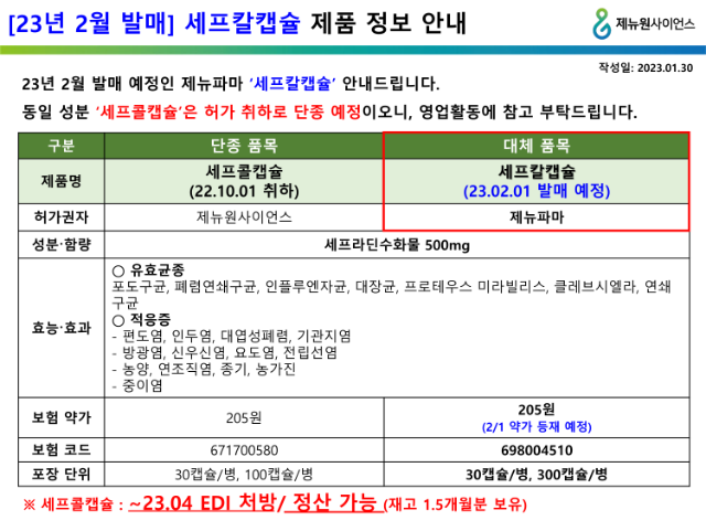 세프콜캡슐(세프라단수화물)단종 공지_230130_v2_1.png